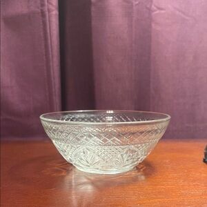 Elegant Clear Glass Bowl